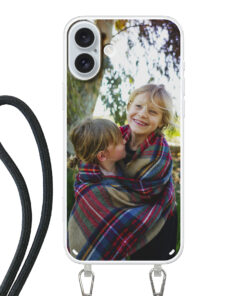 KURKIS Custom Case – Apple iPhone 16 Plus (Crossbody, Transparent, Matte)