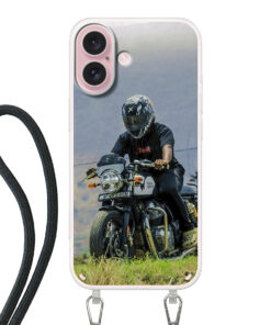 KURKIS Custom Case – Apple iPhone 16 (Crossbody, Transparent, Matte)