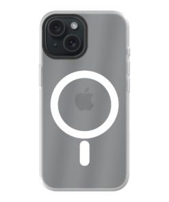 KURKIS Custom Case – Apple iPhone 15 (Hybrid with MagSafe, Transparent, Matte)