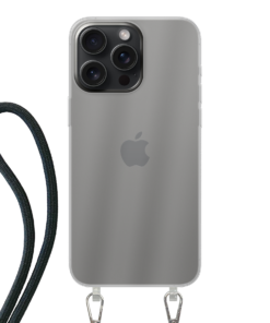 KURKIS Custom Case – Apple iPhone 15 Pro (Crossbody, Transparent, Matte)