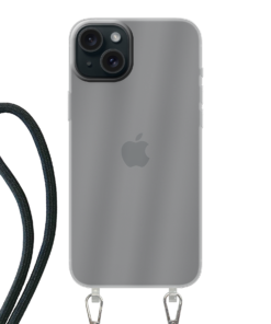KURKIS Custom Case – Apple iPhone 15 Plus (Crossbody, Transparent, Matte)