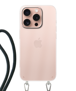 KURKIS Custom Case – Apple iPhone 16 Pro (Crossbody, Transparent, Matte)