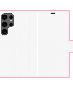 KURKIS Custom Case – Samsung Galaxy S24 Ultra (Wallet, White, Matte, Fully printed)